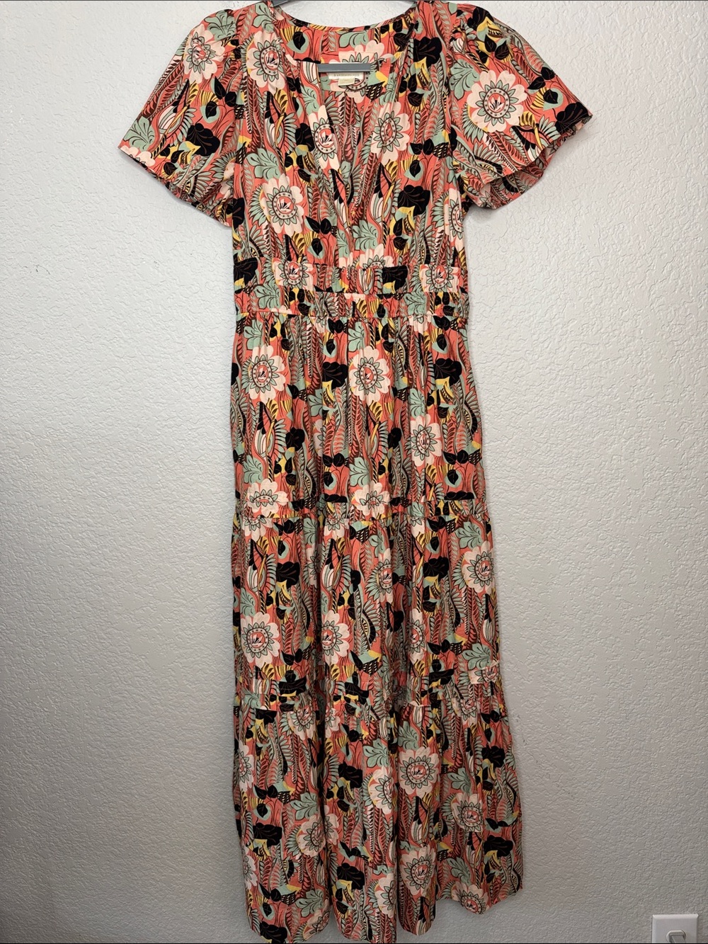 Maeve Anthropologie Somerset Maxi Dress Size Small Floral - Picture 2 of 10